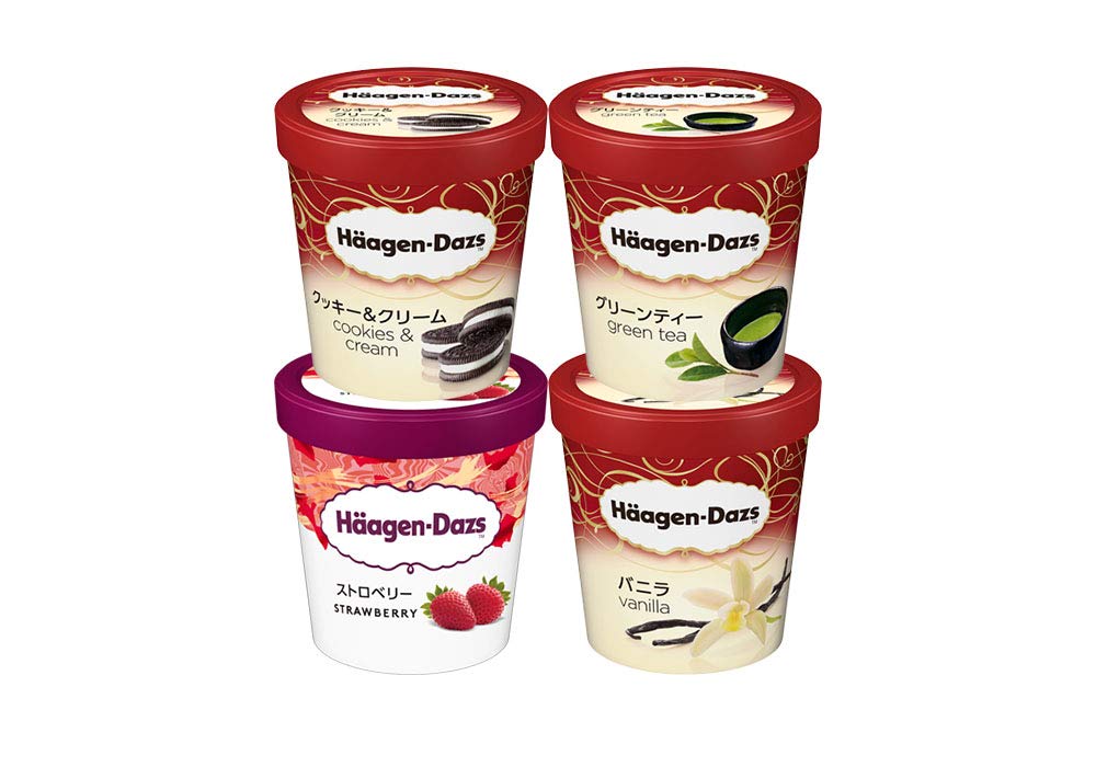Amazon.co.jp: 【HD】ハーゲンダッツ パイント473ml 4個セット（バニラ
